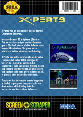 X-Perts (USA) box cover back